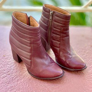 Madewell Quilted Leather Ankle Boots